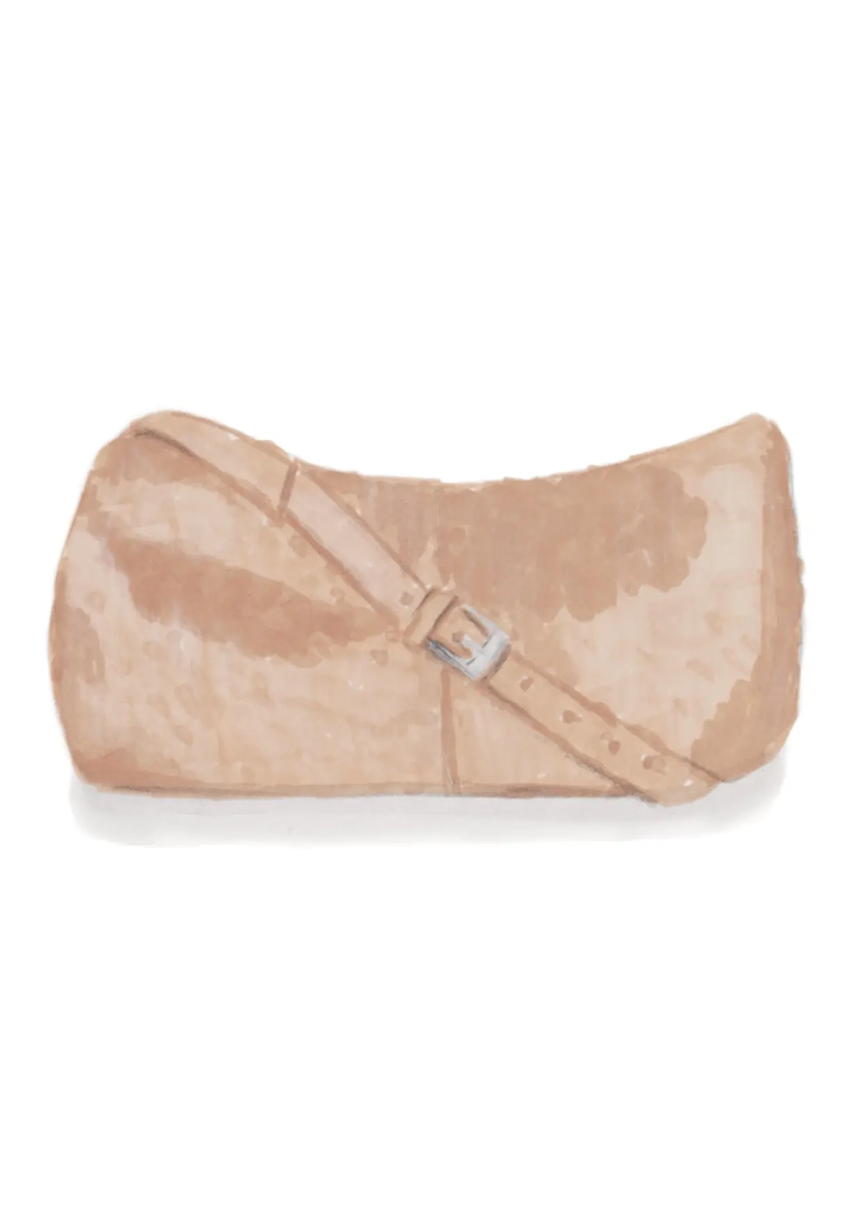 Commission example: Sketch of a leather satchel